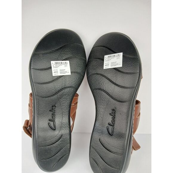 Clark's Collection Leisa Lakelyn Flat Sandal Brown Leather Women’s Size US 11 - Picture 16 of 16